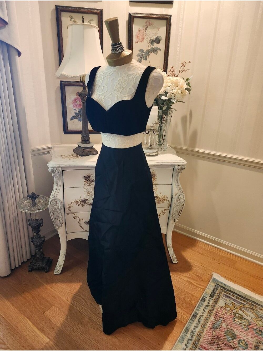 Nicole Miller Black Velvet Bustier Top Bralet Sexy Glam 12